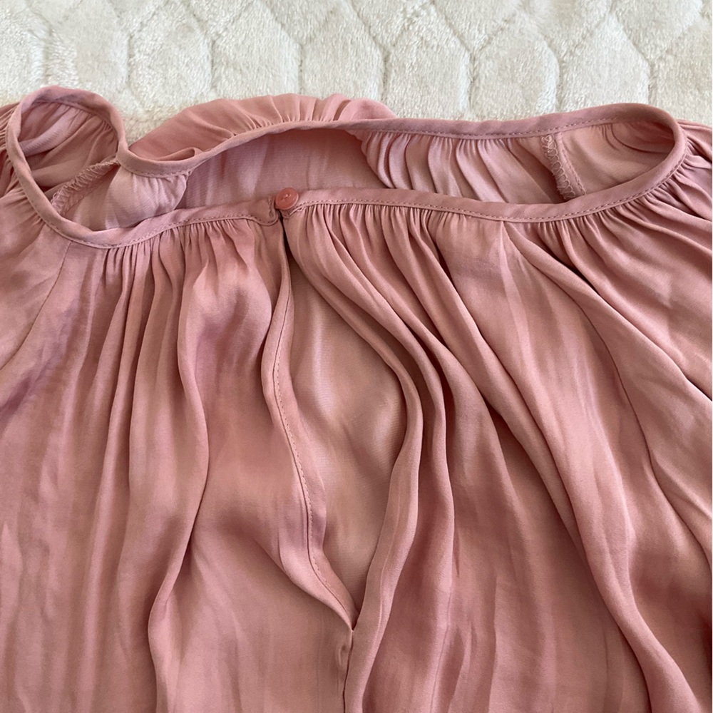 Old Navy Pink Chiffon Long Sleeve Top Sz XL NWOT - Picture 8 of 8